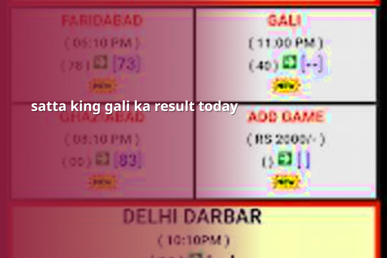 satta king gali ka result today - matka_satta