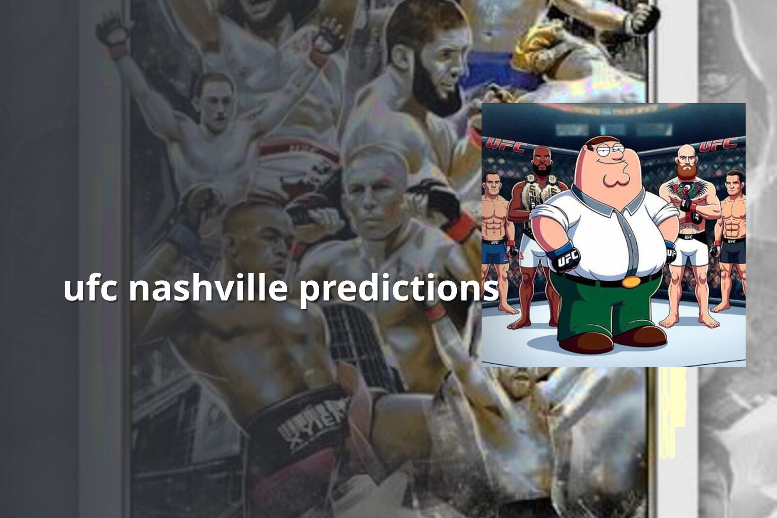 ufc nashville predictions - sportsbook