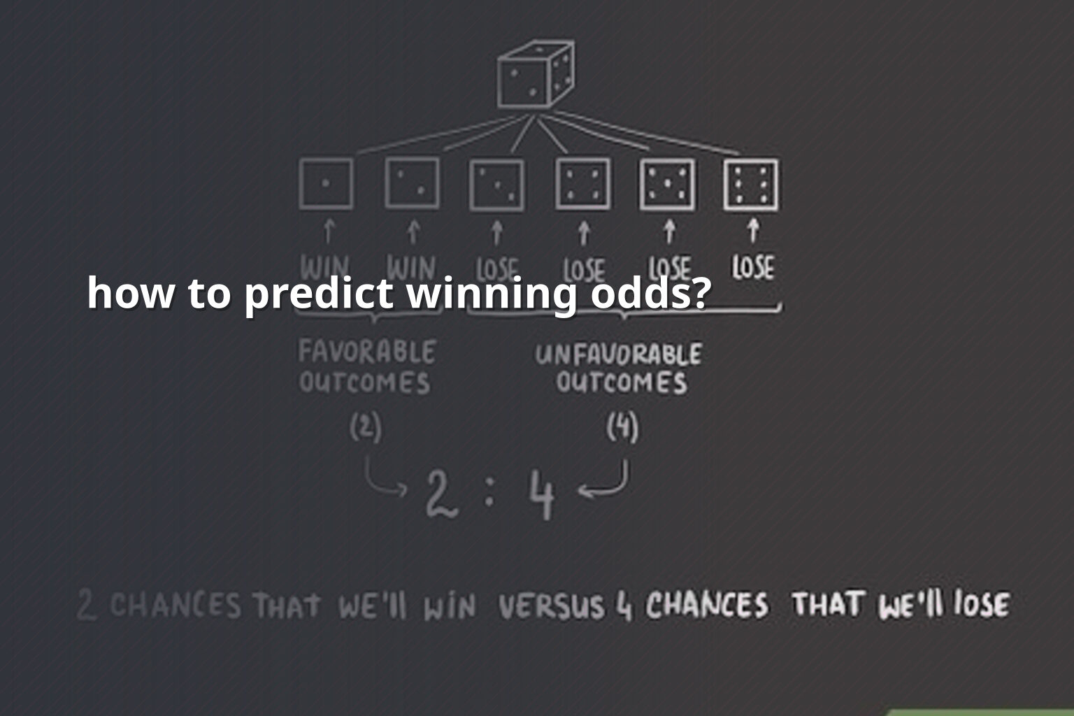 how to predict winning odds? - sportsbook