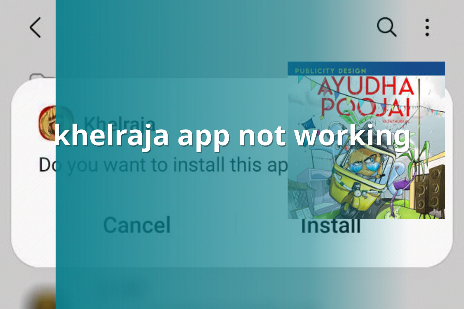 khelraja app not working - gaming_brand