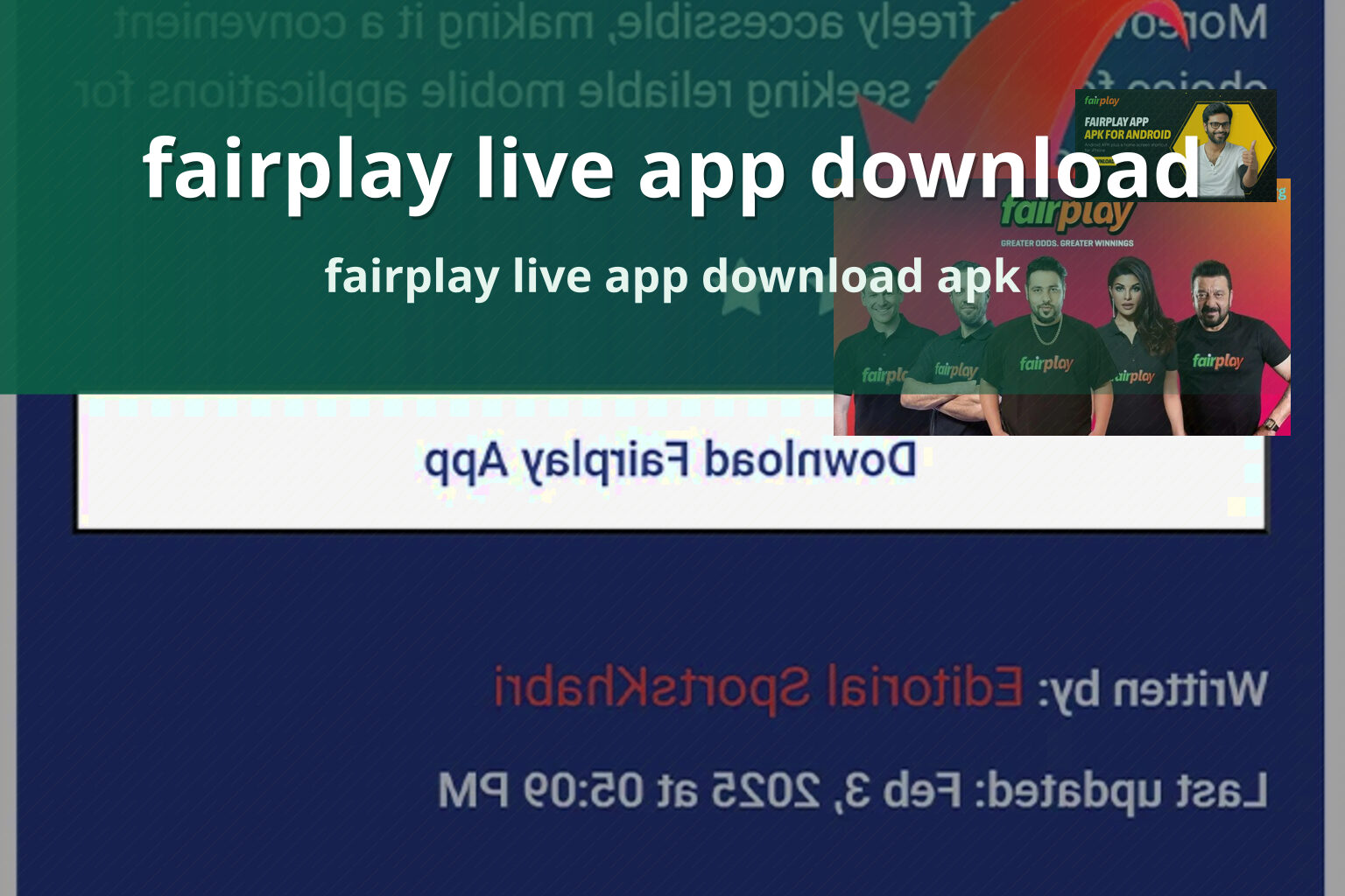 fairplay live app download - gaming_brand