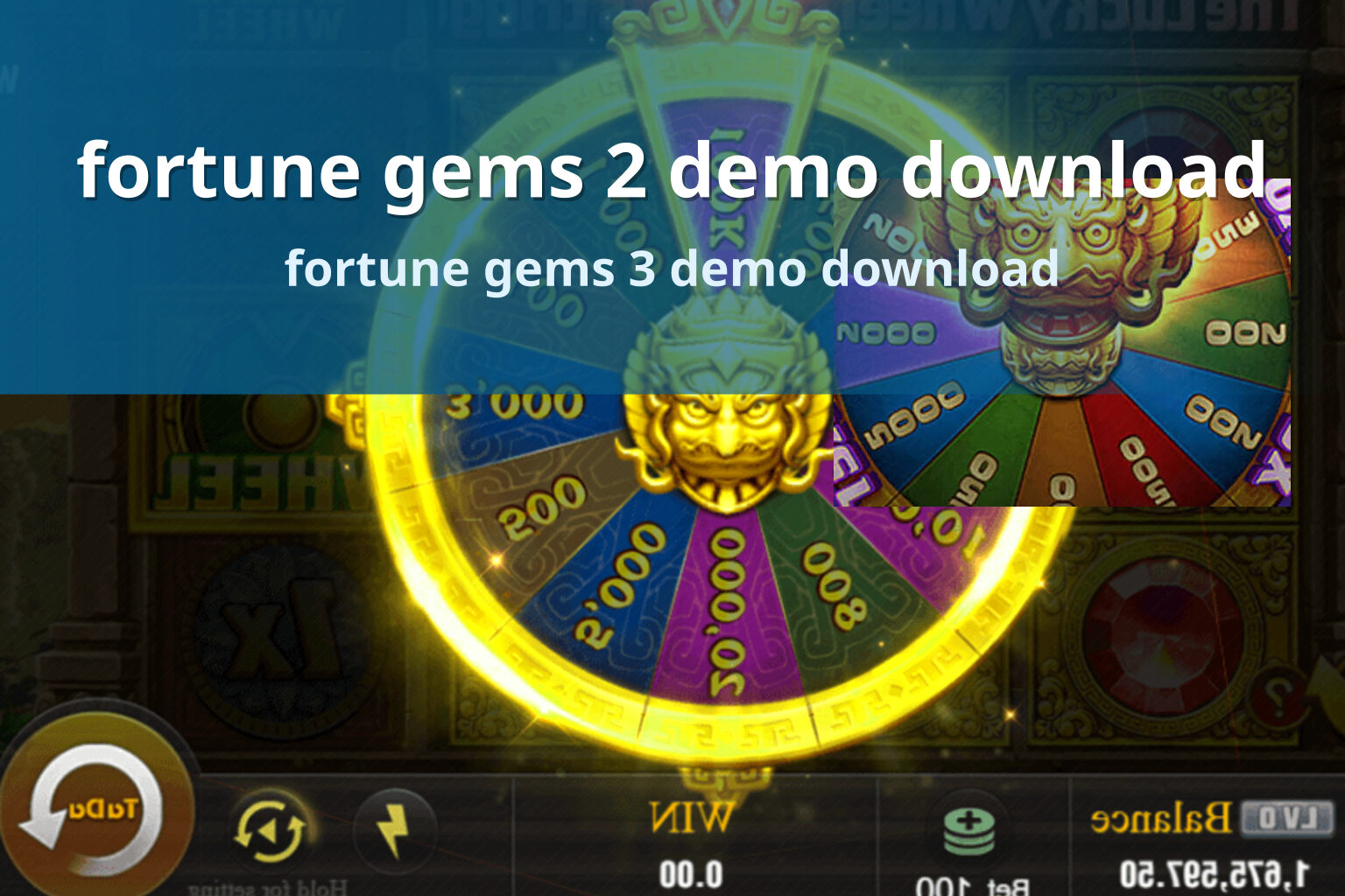 fortune gems 2 demo download - slots