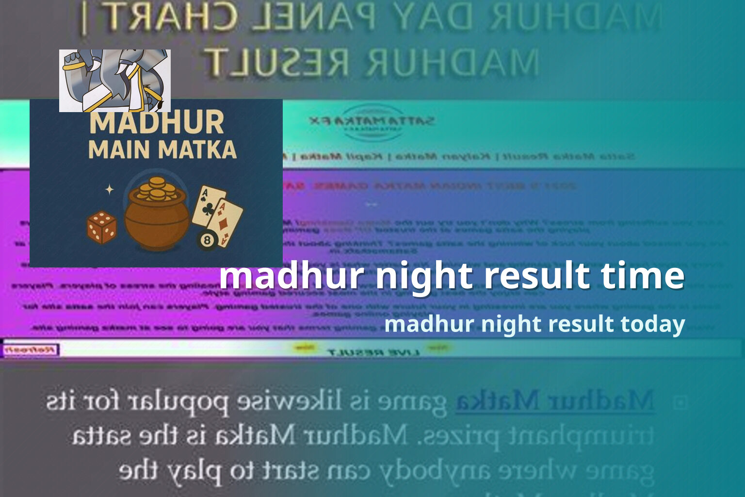 madhur night result time - slots