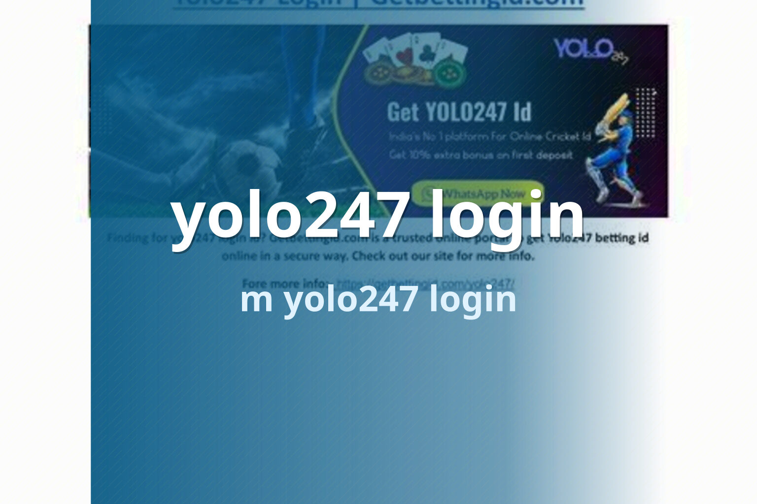 yolo247 login m yolo247 login