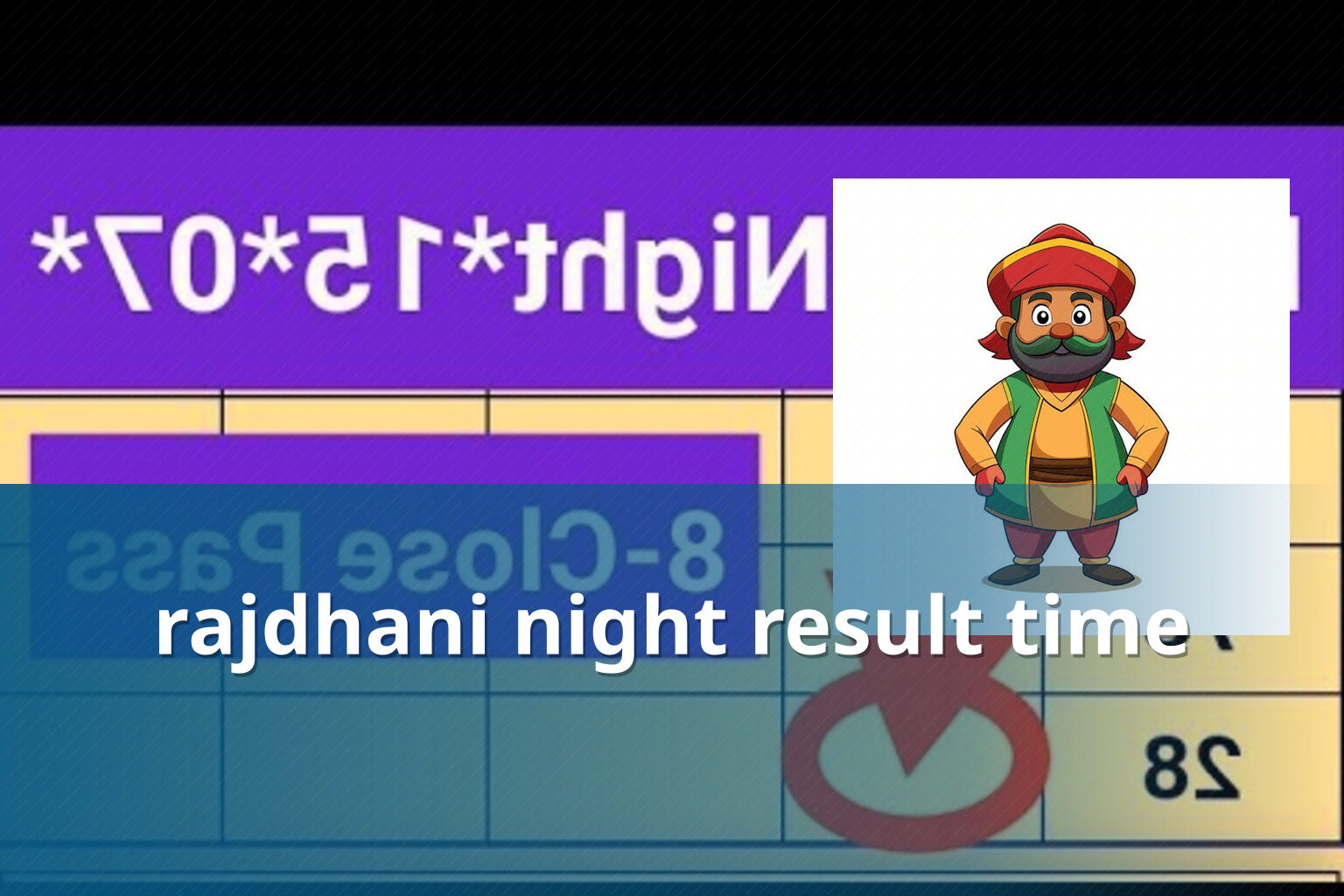 rajdhani night result time - matka_satta