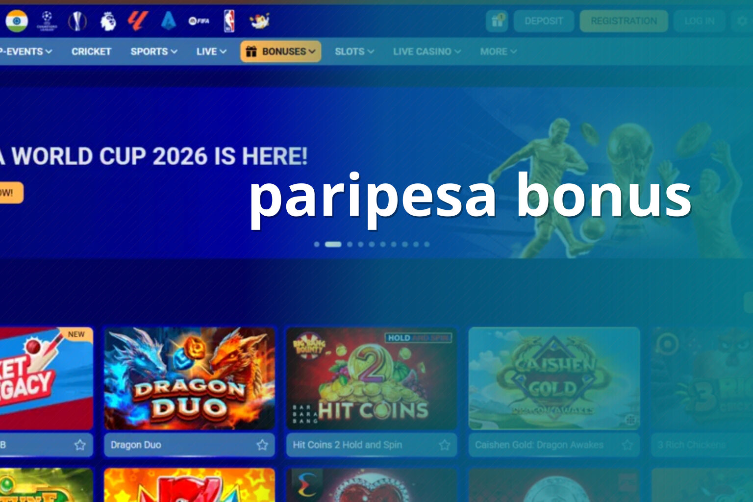 paripesa bonus - gaming_brand