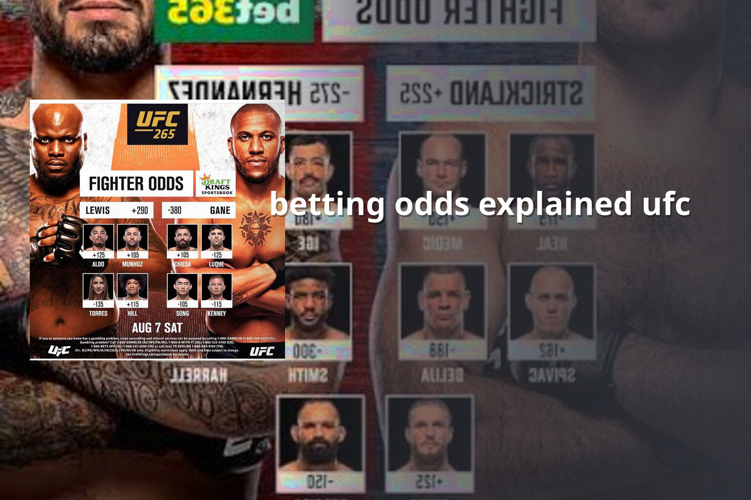 betting odds explained ufc - การพนัน