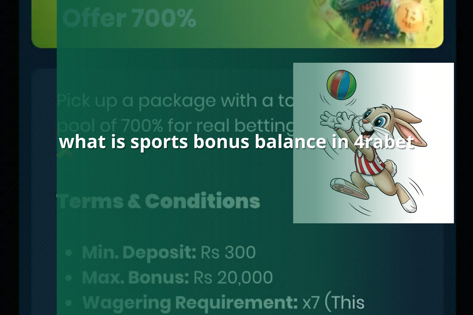 what is sports bonus balance in 4rabet - online_gaming