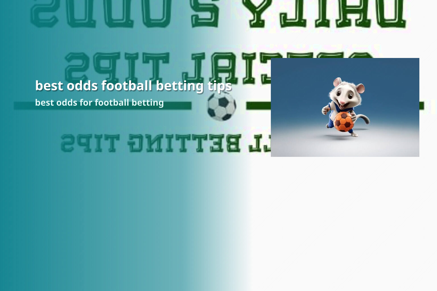 best odds football betting tips best odds for football betting