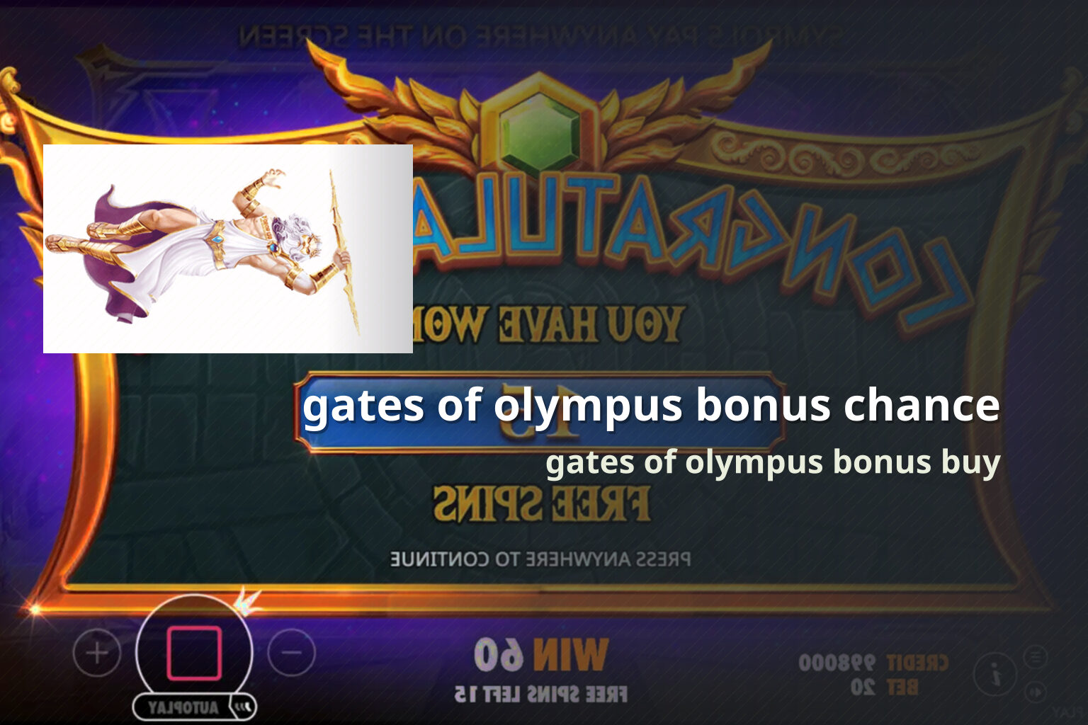 gates of olympus bonus chance - slots
