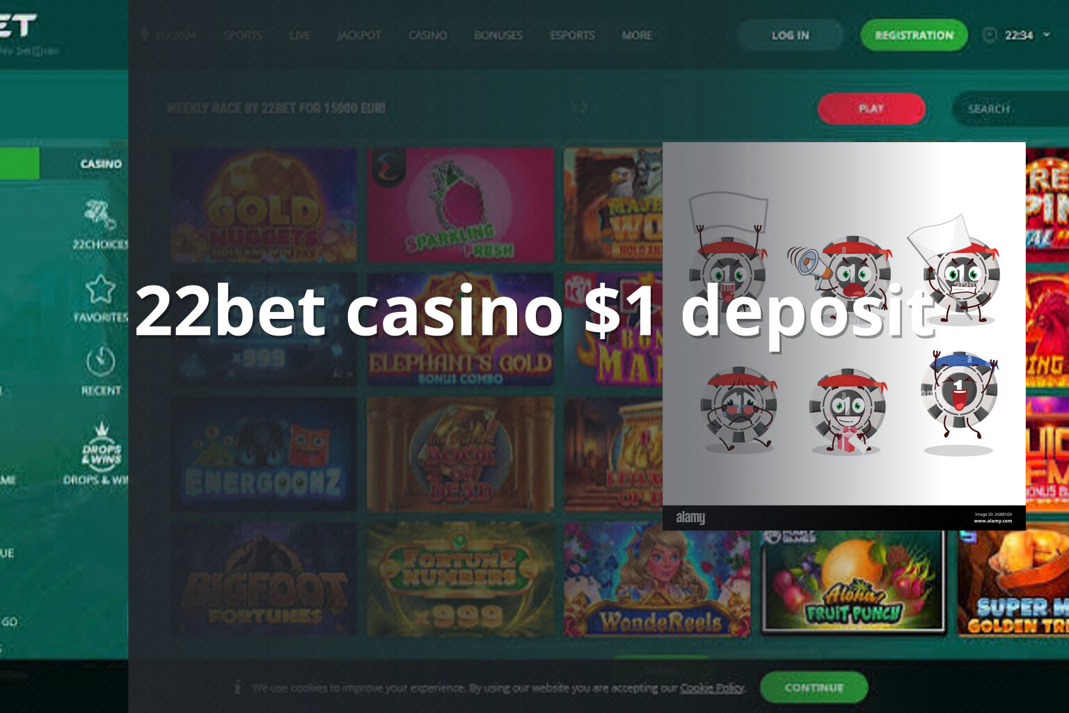 22bet casino $1 deposit - gaming_brand