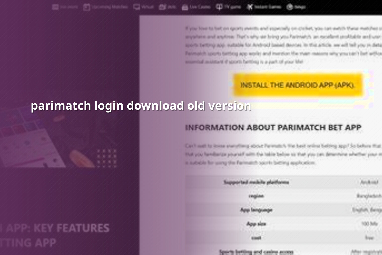 parimatch login download old version - gaming_brand