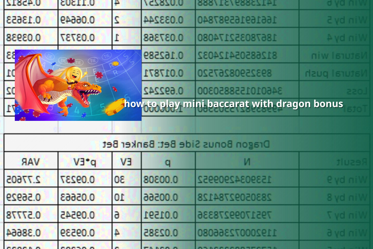 how to play mini baccarat with dragon bonus - casino
