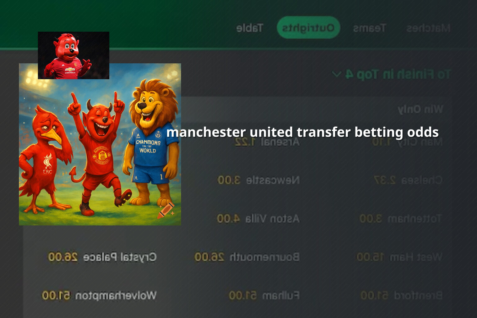 manchester united transfer betting odds - การพนัน