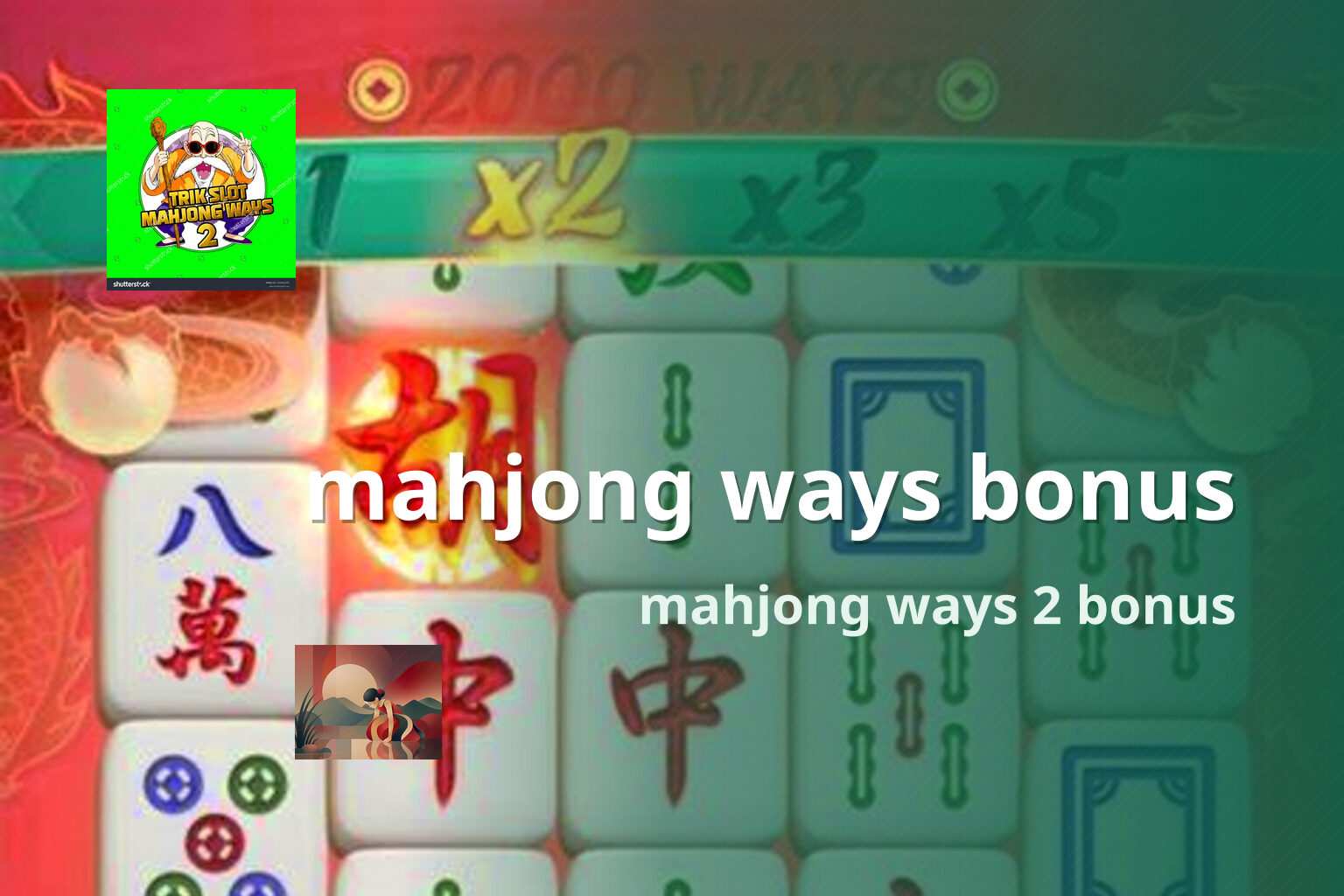mahjong ways bonus - slots