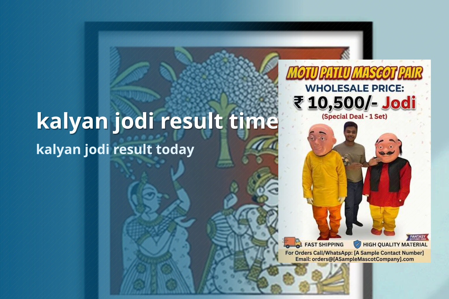 kalyan jodi result time kalyan jodi result today