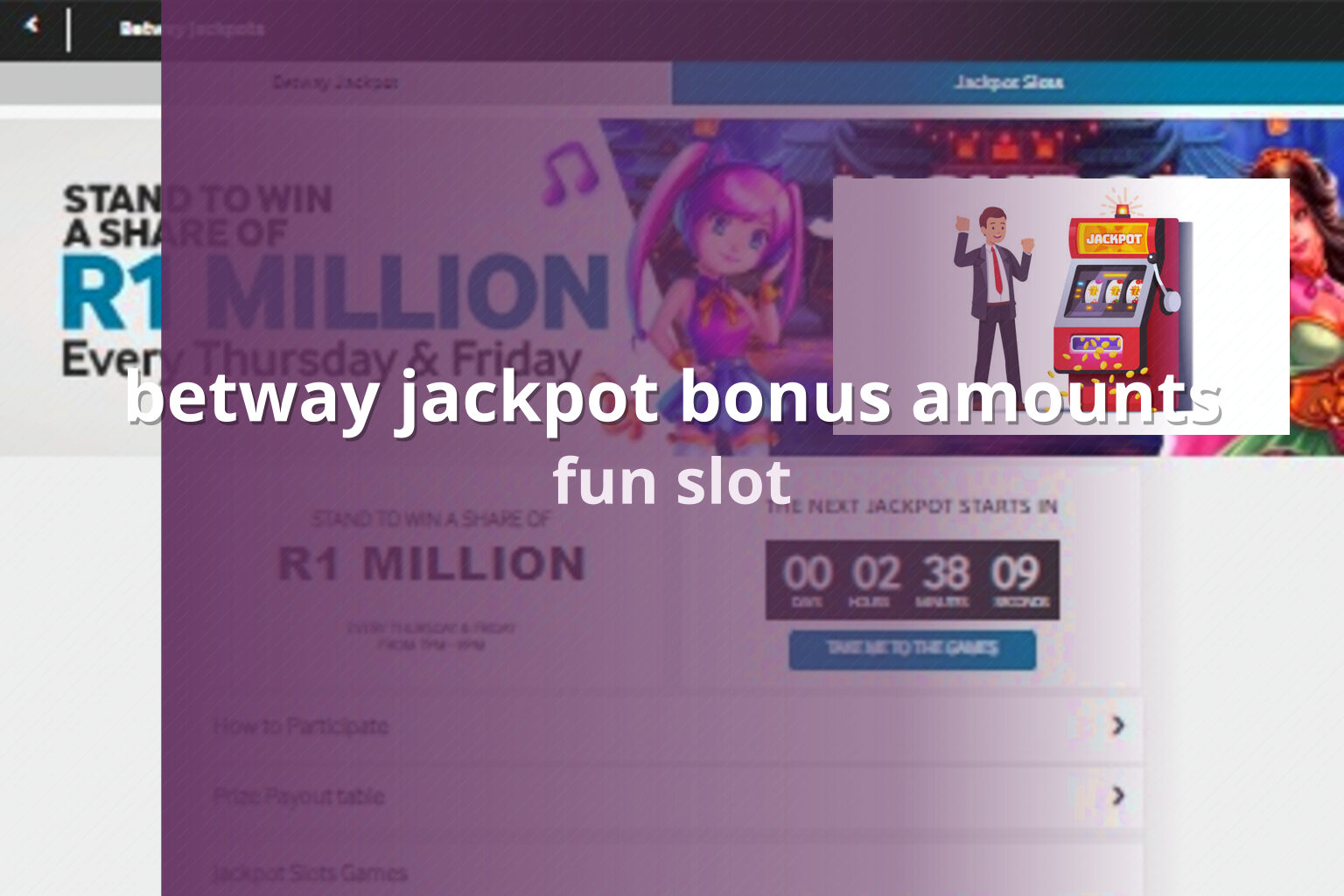 betway jackpot bonus amounts fun slot