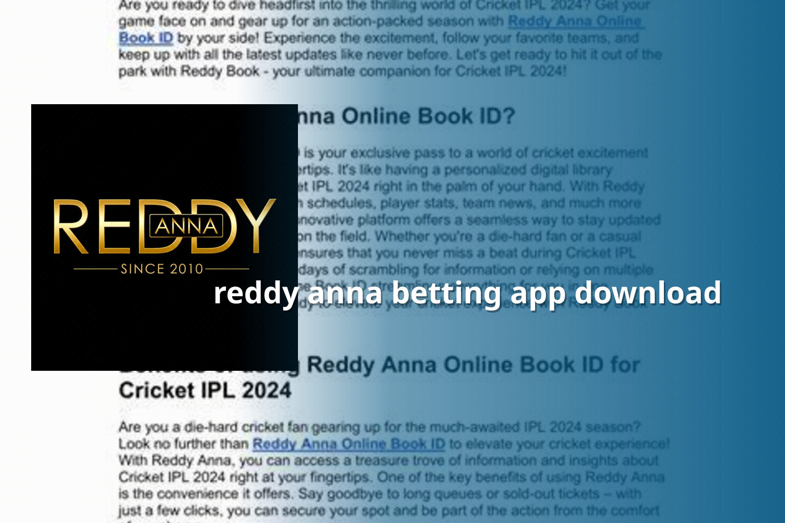 reddy anna betting app download - gaming_brand