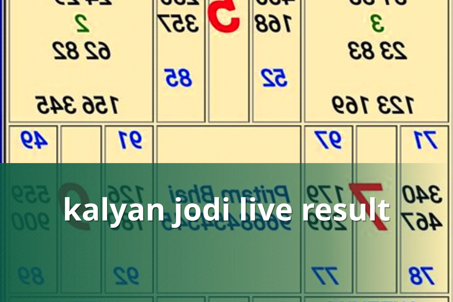 kalyan jodi live result - matka_satta