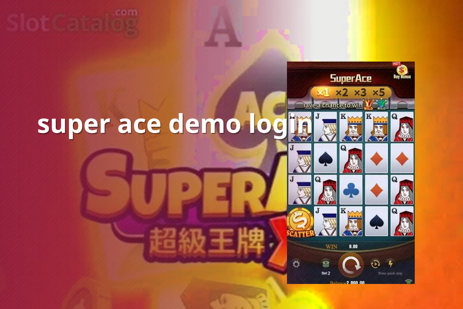 super ace demo login - slots