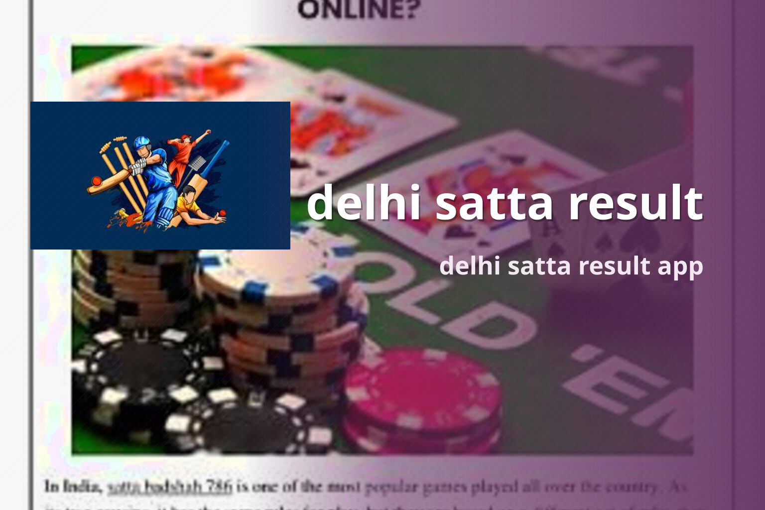 delhi satta result - matka_satta