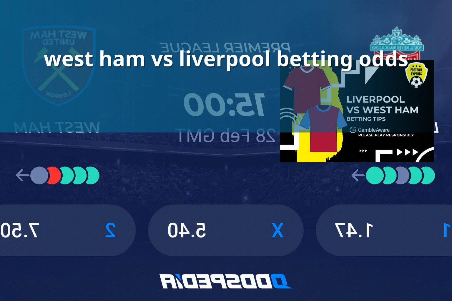 west ham vs liverpool betting odds - การพนัน