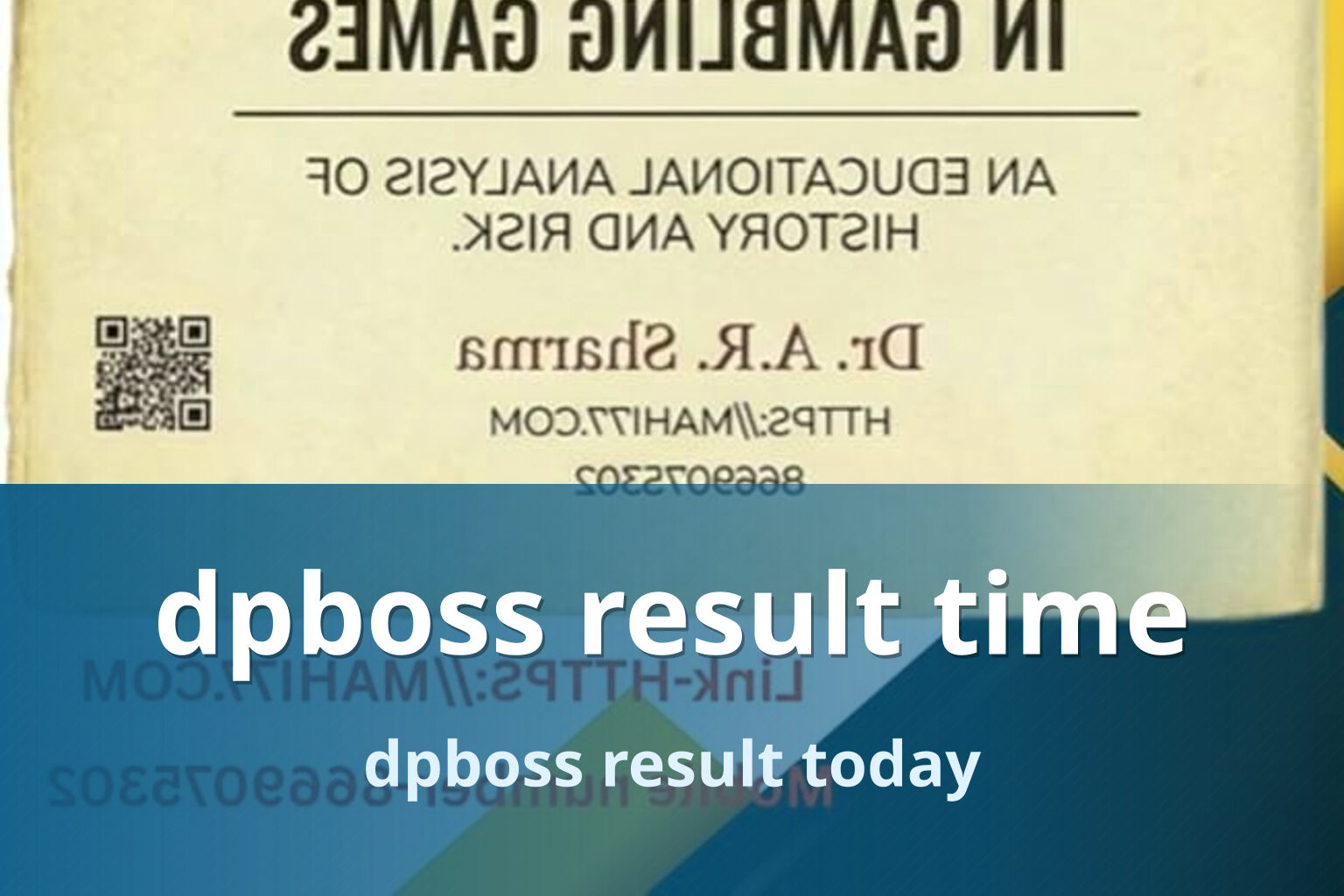 dpboss result time dpboss result today