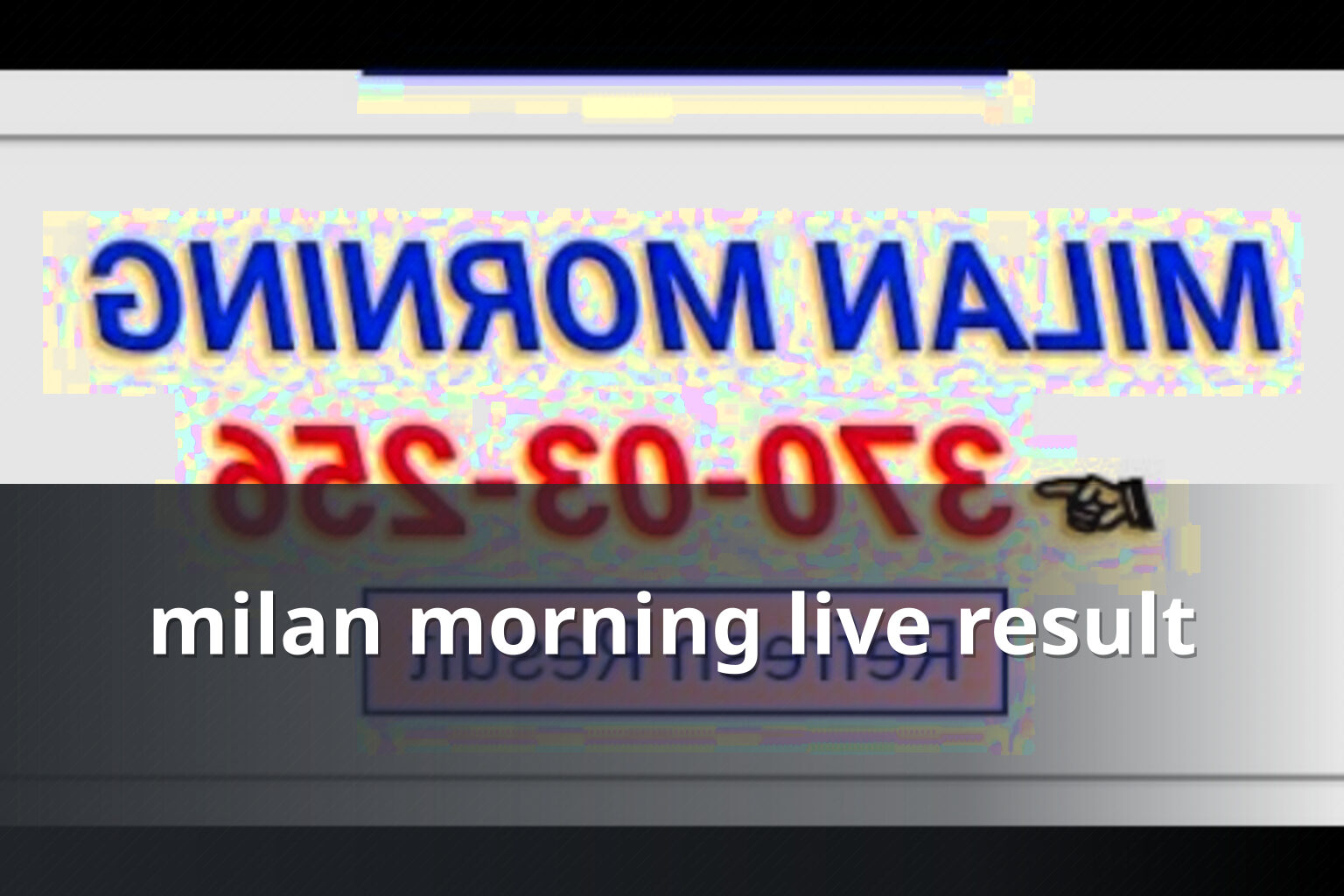 milan morning live result - matka_satta