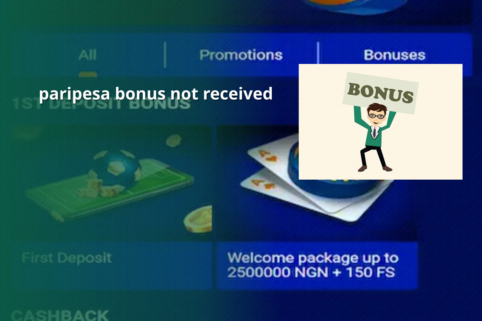 paripesa bonus not received - gaming_brand