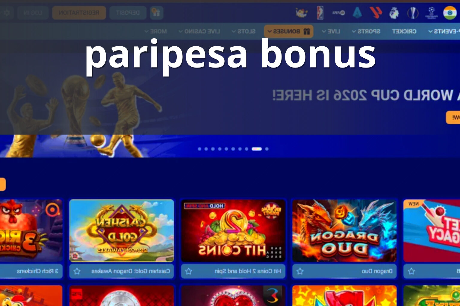 paripesa bonus - gaming_brand