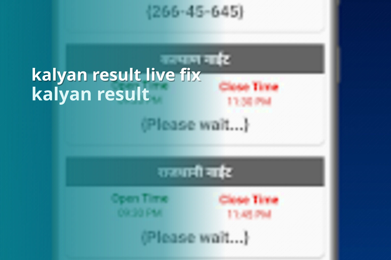 kalyan result live fix - matka_satta