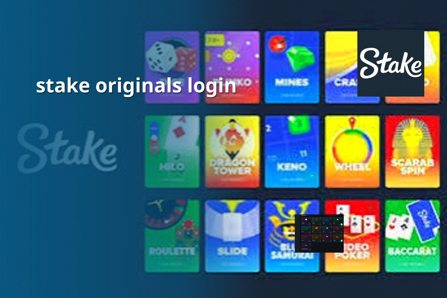stake originals login - gaming_brand