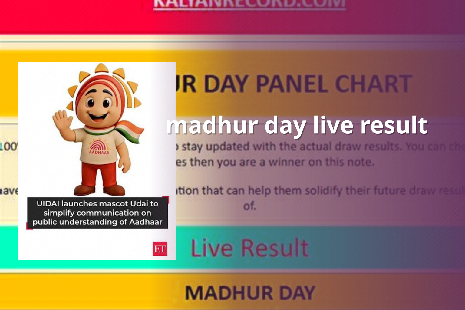 madhur day live result - slots