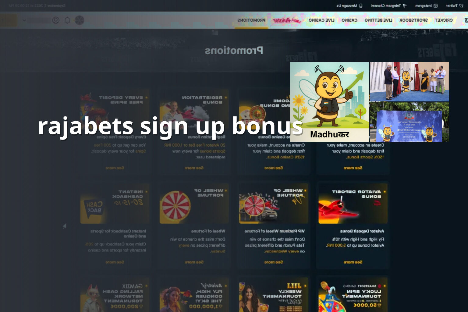 rajabets sign up bonus - gaming_brand