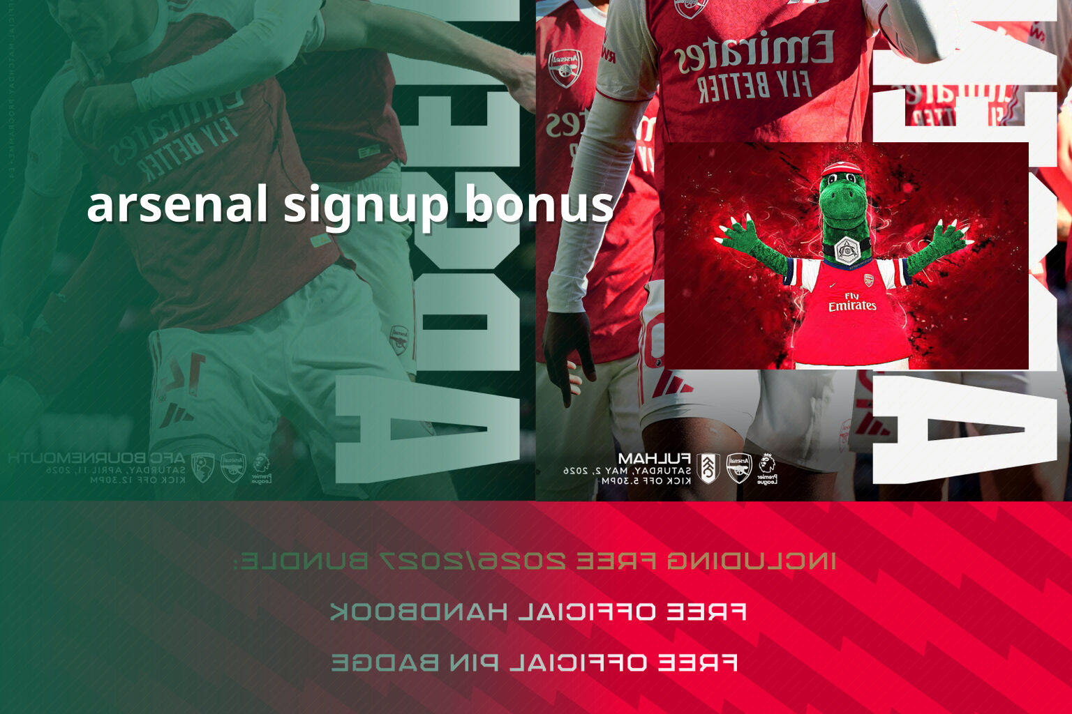 arsenal signup bonus - sportsbook