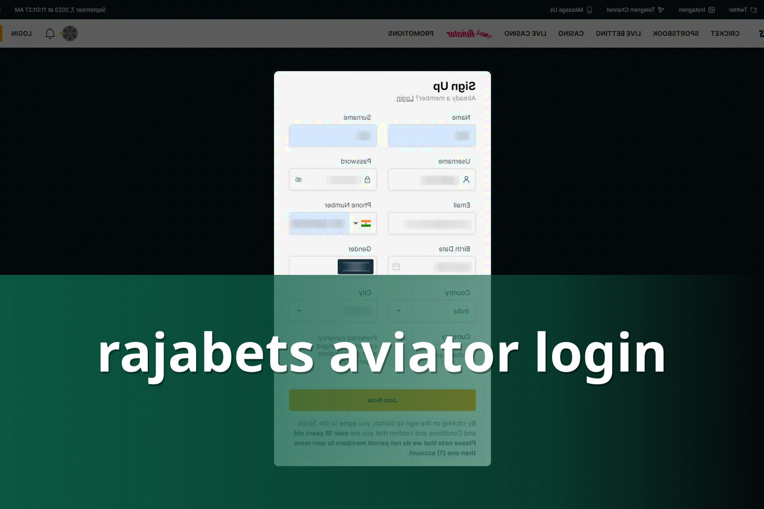 rajabets aviator login - gaming_brand