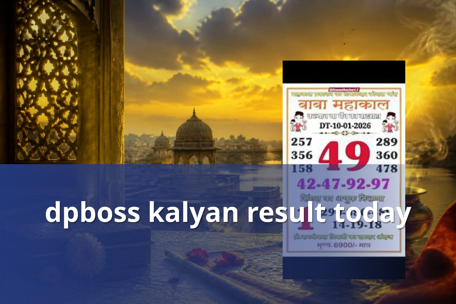dpboss kalyan result today - matka_satta