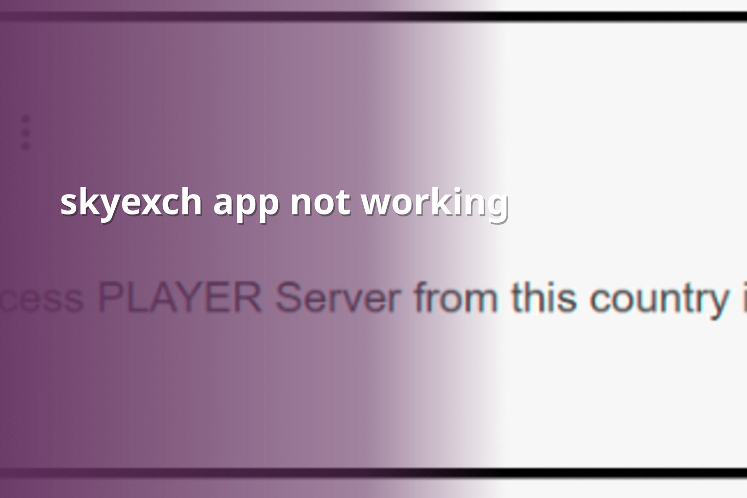 skyexch app not working - gaming_brand