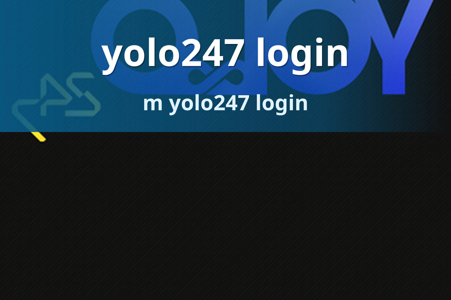 yolo247 login - gaming_brand