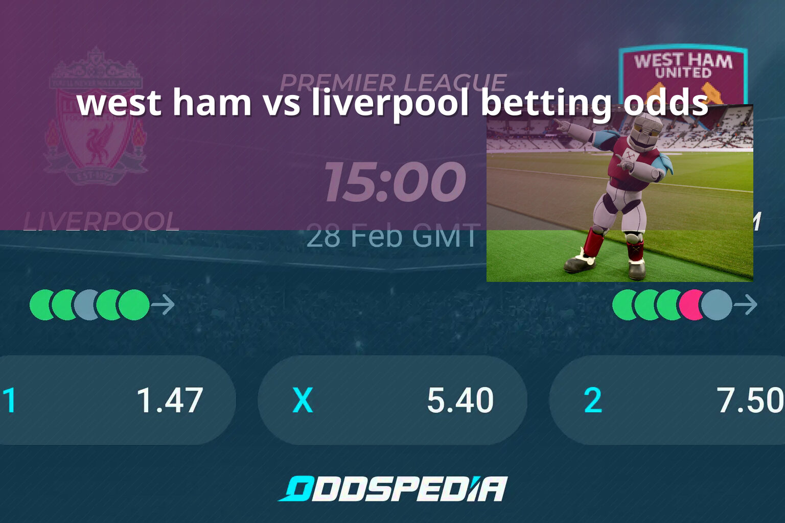 west ham vs liverpool betting odds - การพนัน