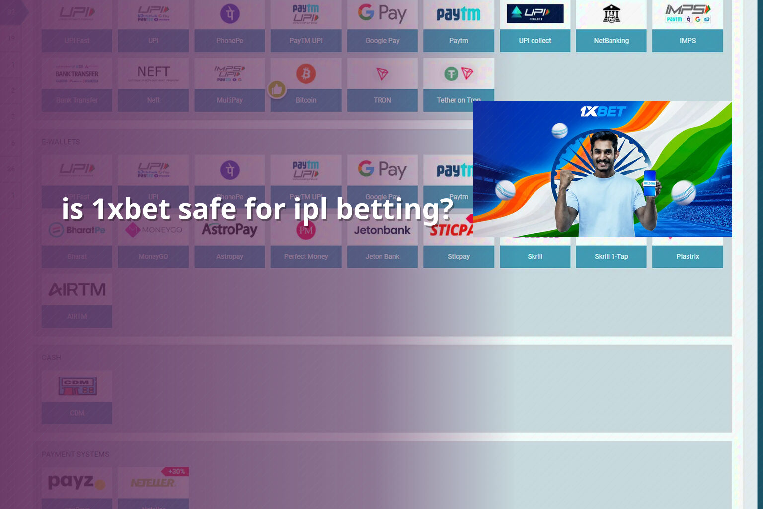 is 1xbet safe for ipl betting? - การพนัน