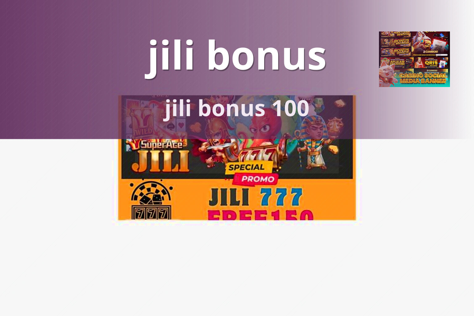 jili bonus - slots