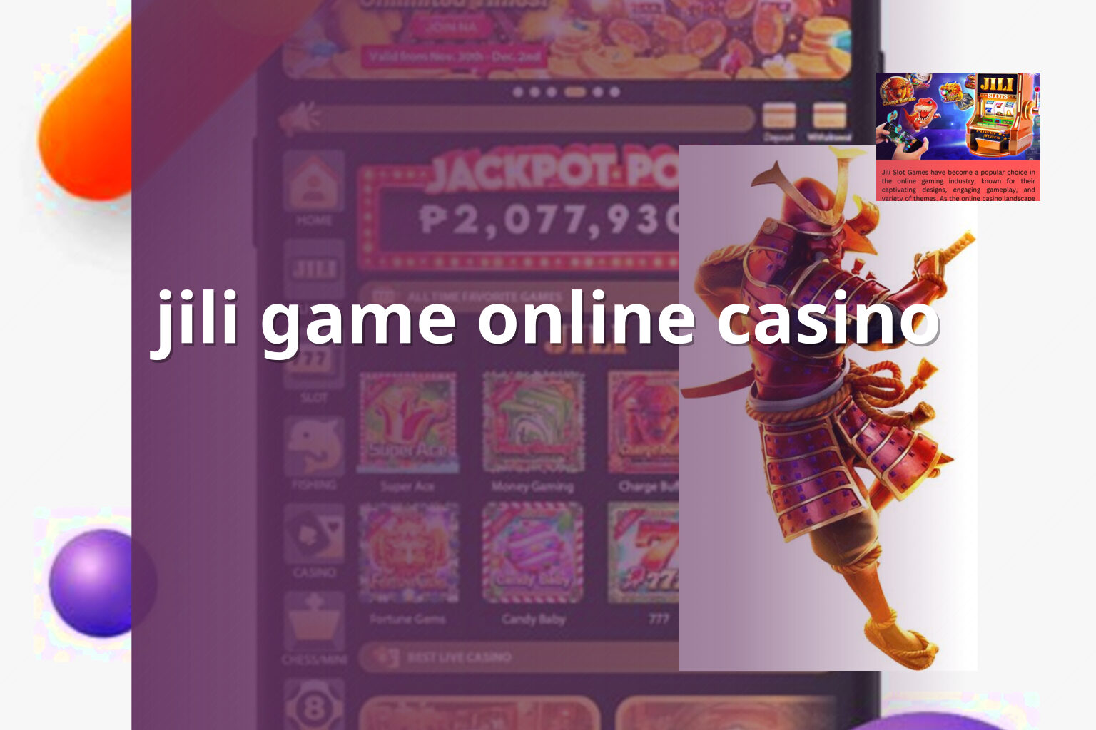 jili game online casino - slots
