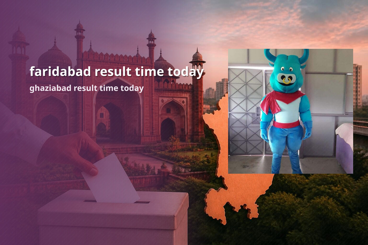 faridabad result time today ghaziabad result time today