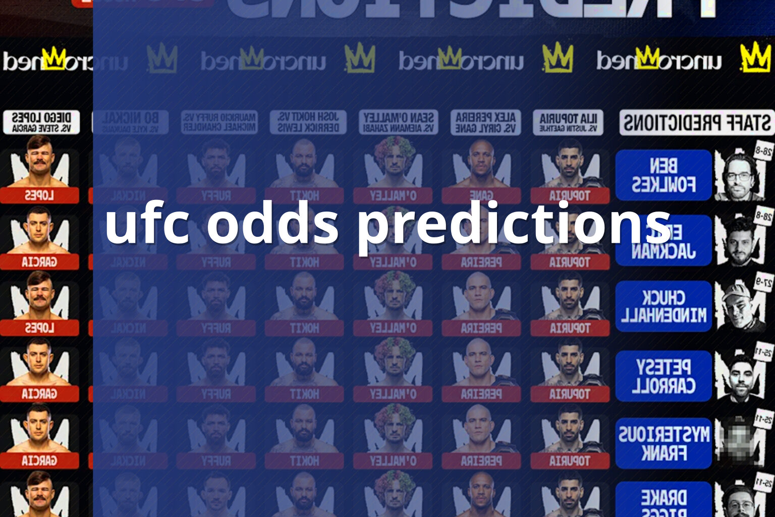 ufc odds predictions - sportsbook