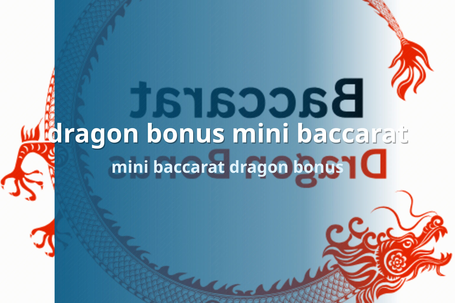 dragon bonus mini baccarat mini baccarat dragon bonus