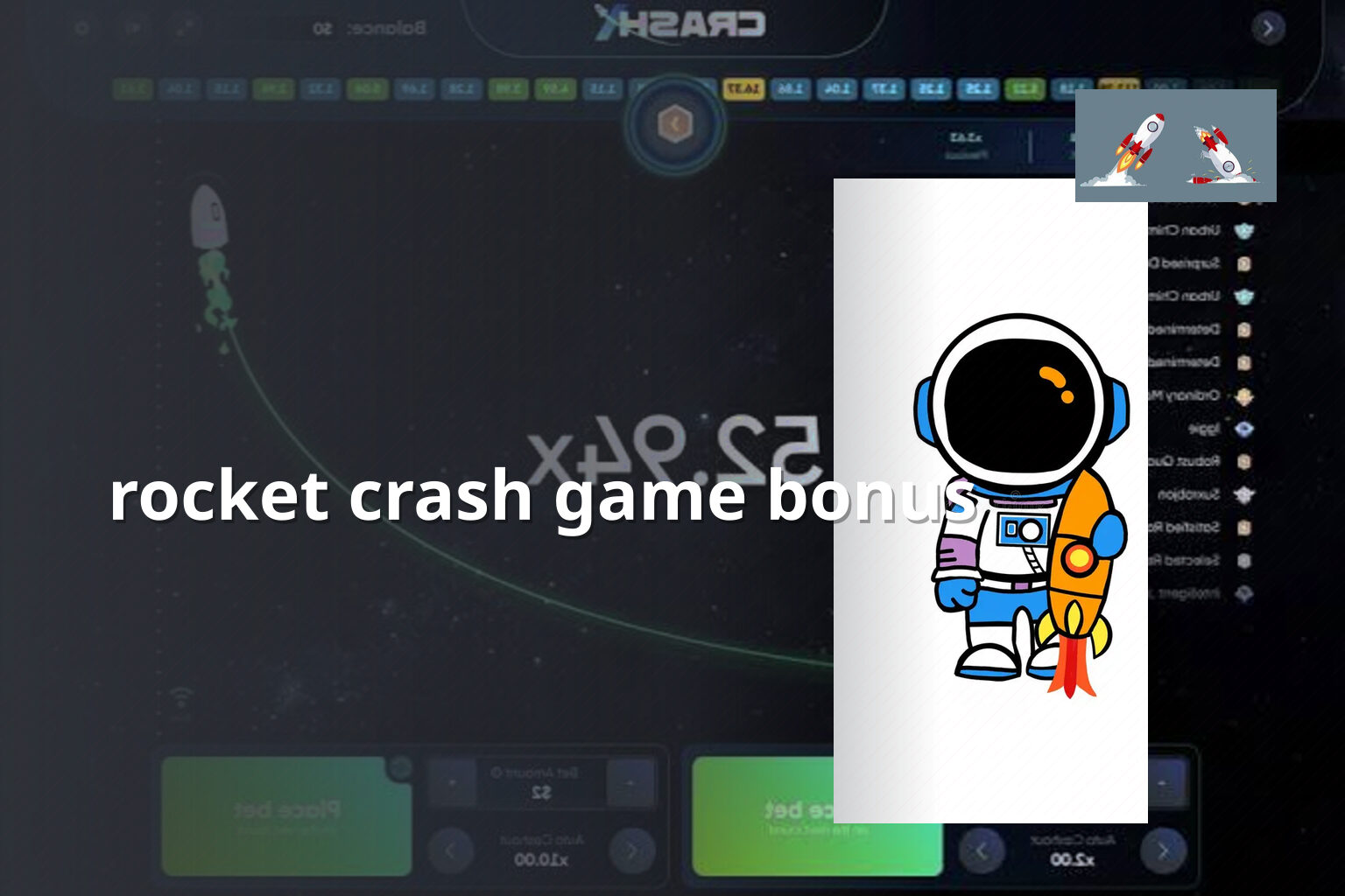 rocket crash game bonus - crash_games