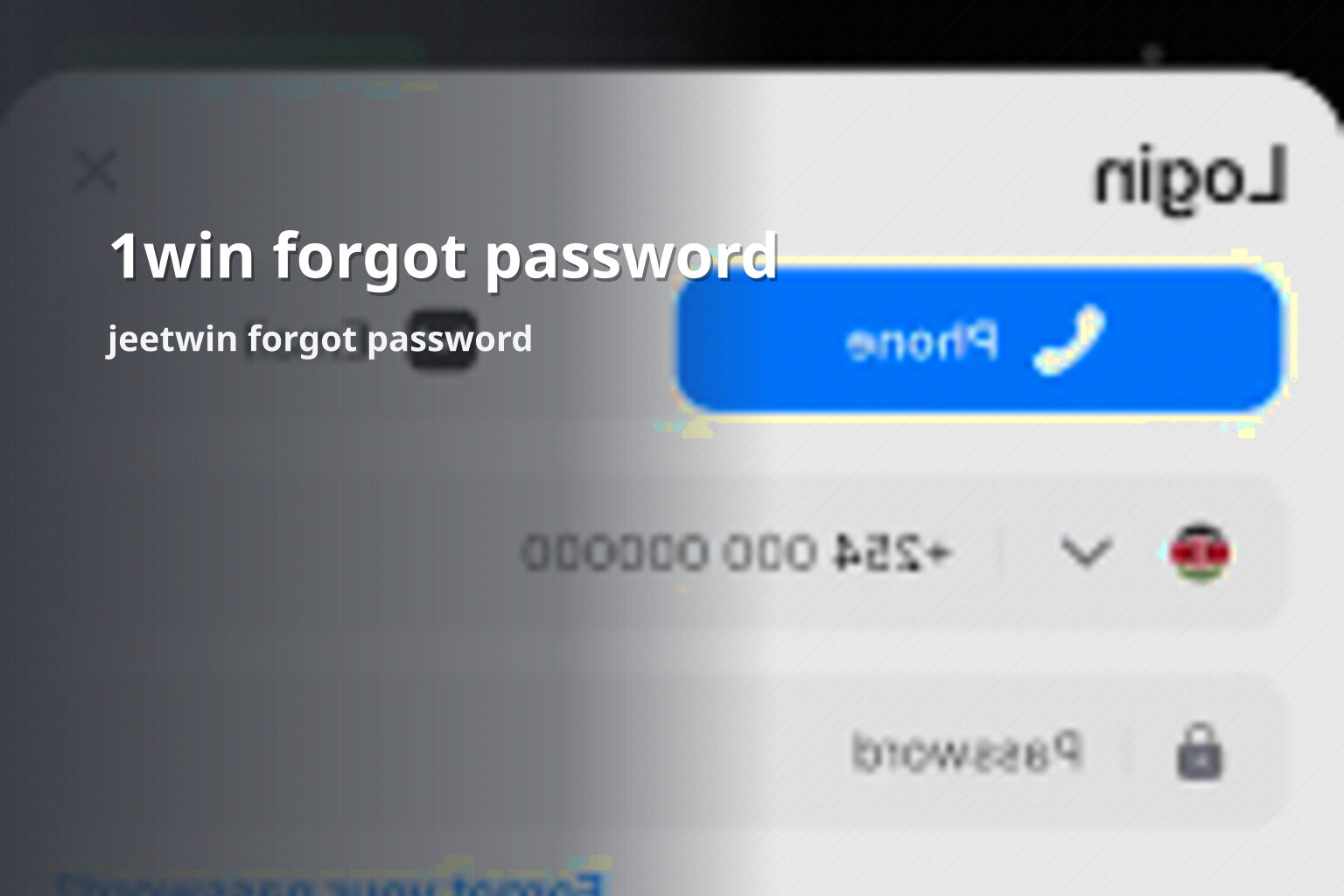 1win forgot password - gaming_brand