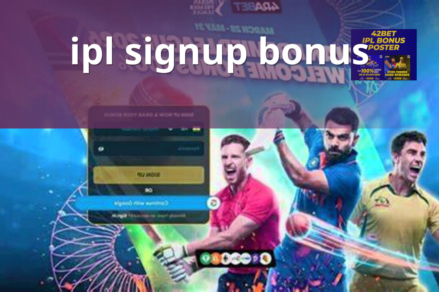 ipl signup bonus - cricket_betting