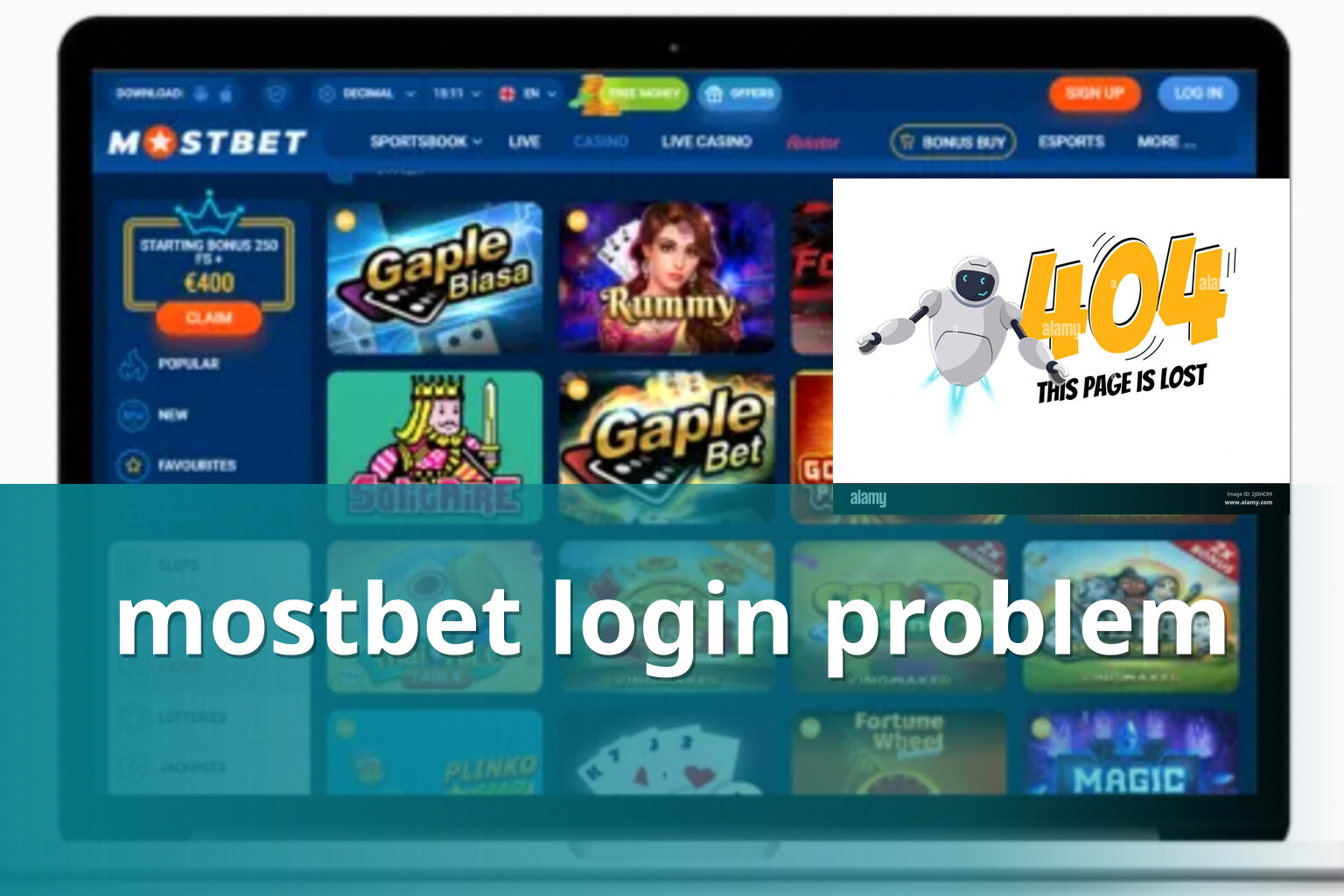 mostbet login problem - gaming_brand